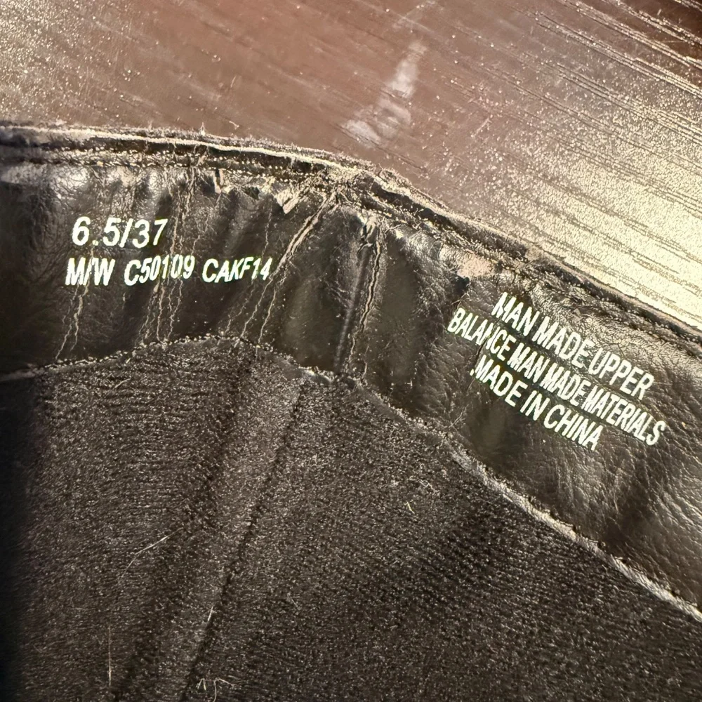 EUC B.O.C. Brown Zip Up Man Made Material Boots, Size 6.5